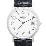 Tissot T Classic Desire White Dial Black Leather Strap Watch For Men - T52.1.421.12
