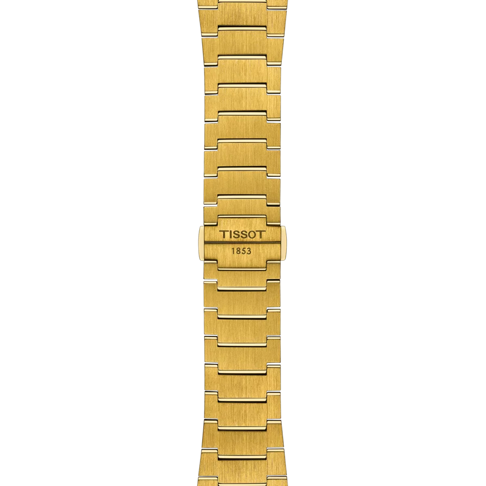 Tissot PRX Powermatic 80 Gold Dial Gold Steel Strap Watch for Men - T137.407.33.021.00