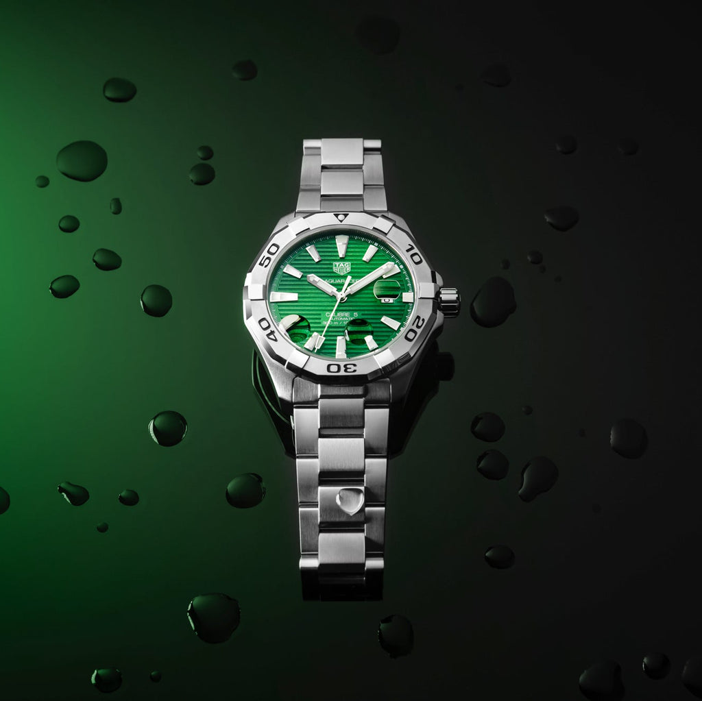 Tag Heuer Aquaracer Emerald Green Dial Watch for Women - WBD1316.BA0740