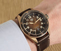 Tag Heuer Autavia 42mm Brown Dial Brown Leather Strap Watch for Men - WBE5191.FC8276