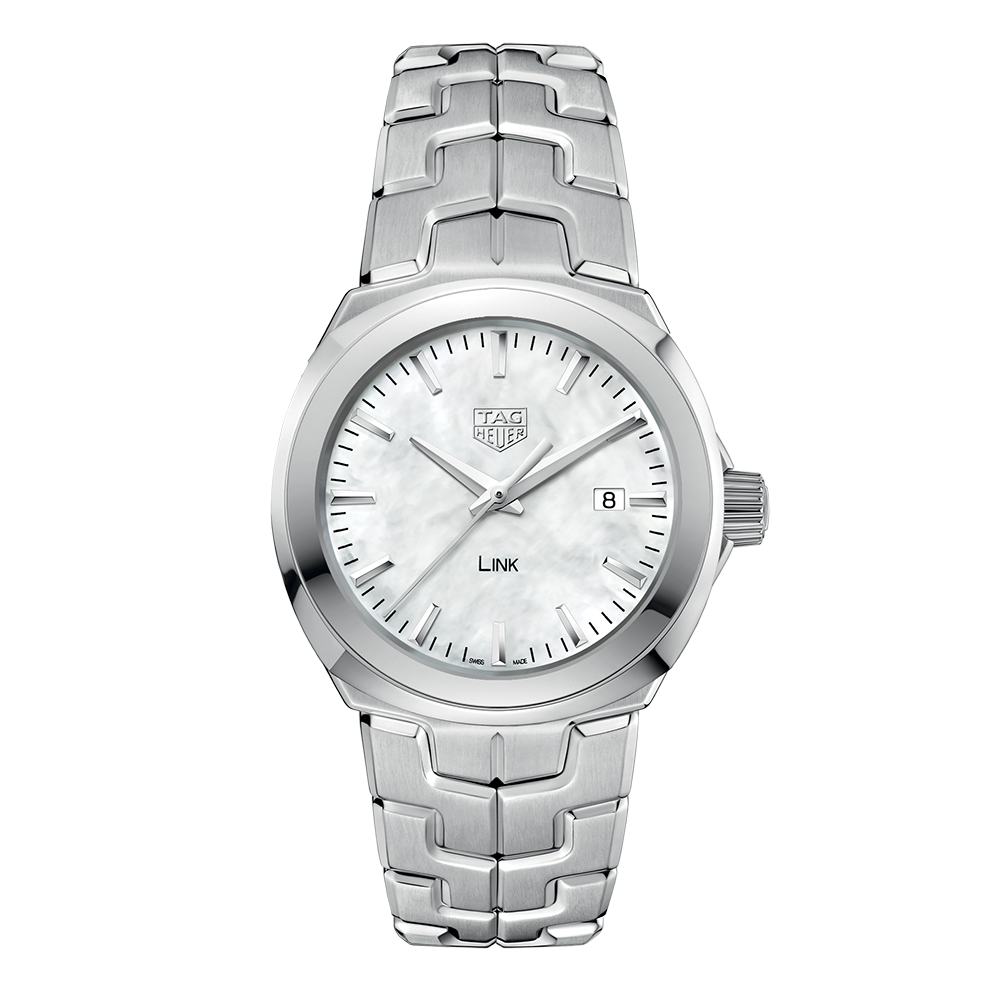 Tag Heuer Link Quartz Mother of Pearl Dial Silver Steel Strap Watch for Women - WBC1310.BA0600