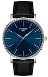 Tissot T143.410.16.041.00 Everytime Gent Quartz Men's Watch – Blue Dial & Black Leather Strap