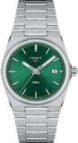 Tissot PRX Green Dial Silver Steel Strap Watch for Women - T137.210.11.081.00