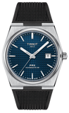 Tissot T137.407.17.041.00 PRX Powermatic 80 Men's Watch – Blue Dial & Black Rubber Strap