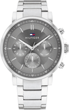 Tommy Hilfiger 1710604 Tyson Chronograph Quartz Men's Watch – Grey Dial & Silver Steel Bracelet