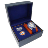 Tag Heuer Formula 1 Gulf Edition Blue Dial Blue Leather Strap Watch for Men - CAZ101N.FC8243