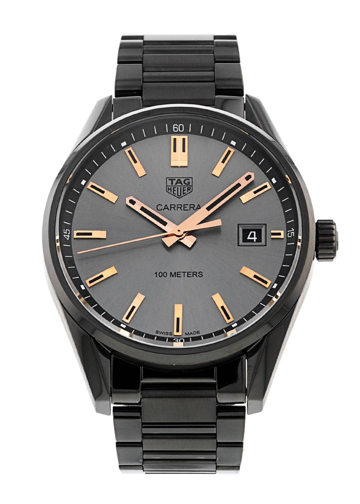 Tag Heuer Carrera Special Edition Black Dial Black Steel Strap Watch for Women - WAR1113.BA0602