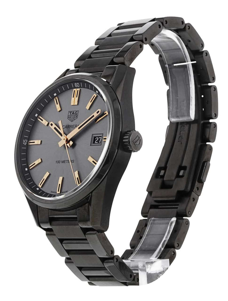 Tag Heuer Carrera Special Edition Black Dial Black Steel Strap Watch for Women - WAR1113.BA0602