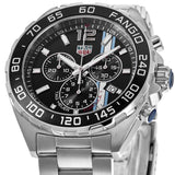 Tag Heuer Formula 1 Chronograph Black Dial Silver Steel Strap Watch for Men - CAZ101H.BA0842