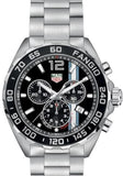 Tag Heuer Formula 1 Chronograph Black Dial Silver Steel Strap Watch for Men - CAZ101H.BA0842