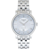 Tissot Carson Premium Automatic Lady Diamonds Silver Dial Silver Steel Strap Watch for Women - T122.207.11.036.00