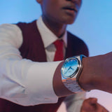 Tissot T137.407.11.351.01 PRX Powermatic 80 Men's Watch – Gradient Blue Dial & Silver Steel Strap