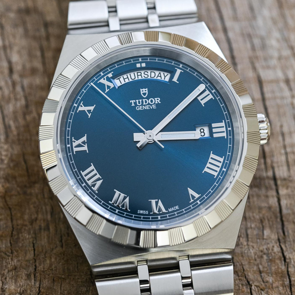 Tudor M28600-0005 Royal Automatic Men's Watch – Blue Dial & Silver Steel Strap