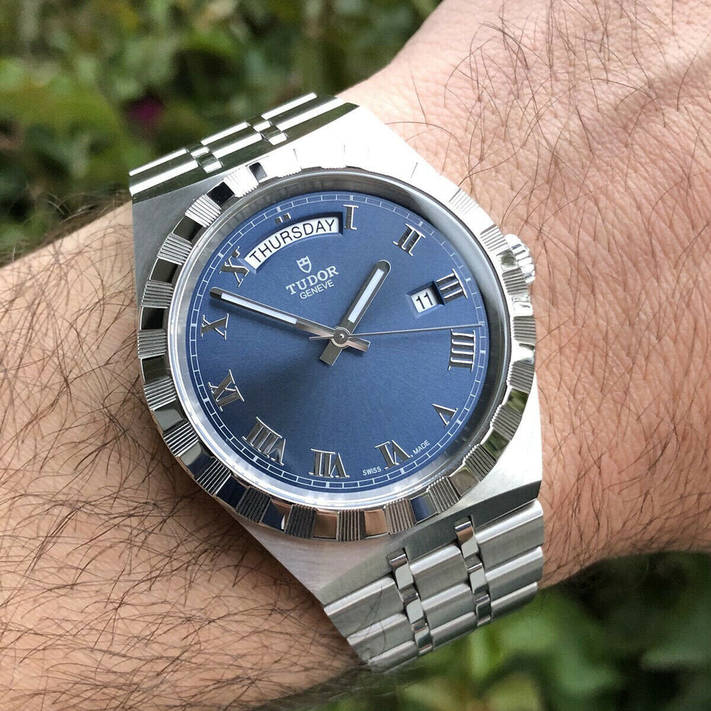 Tudor M28600-0005 Royal Automatic Men's Watch – Blue Dial & Silver Steel Strap