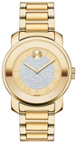 Movado 3600255 Bold Women's Watch – Pave Gold Dial & Gold Steel Strap