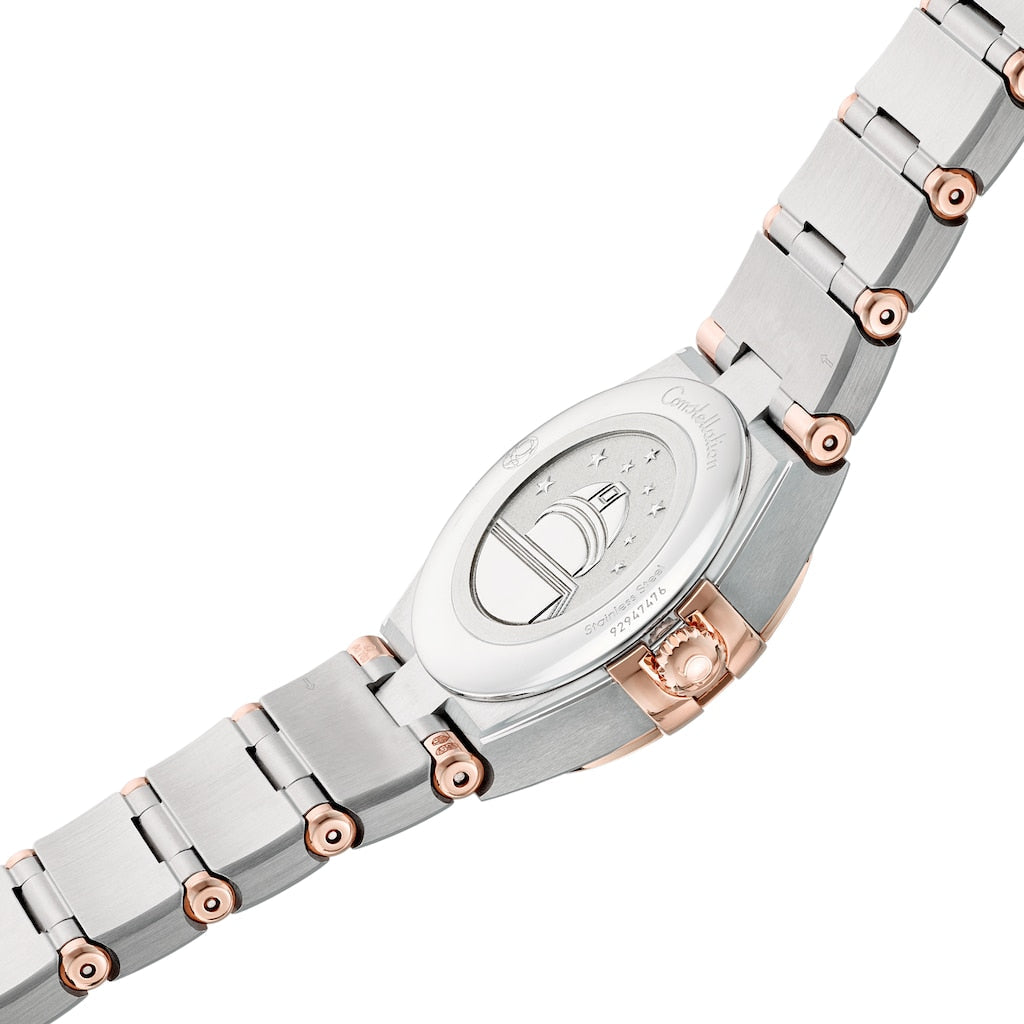 Omega Constellation Quartz Diamonds Blue Dial Two Tone Steel Strap Watch for Women - 131.20.25.60.53.002