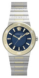 Versace VEVH01120 Greca Quartz Women's Watch – Blue Dial & Silver Steel Strap