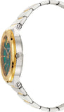 Versace Hellenyium Quartz Green Dial Silver Steel Strap Watch For Men - VEVK00420
