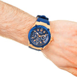 Guess W1049G9 Legacy Chronograph Men’s Watch – Blue Dial & Blue Rubber Strap