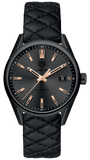 Tag Heuer Carrera Special Edition Black Dial Black Leather Strap Watch for Women - WAR1113.FC6392