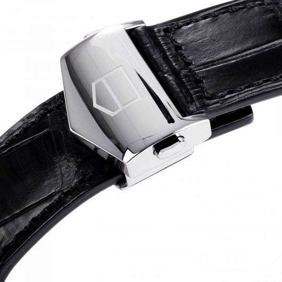 Tag Heuer Carrera Automatic 41mm Black Dial Black Leather Strap Watch for Men - WAR201A.FC6266