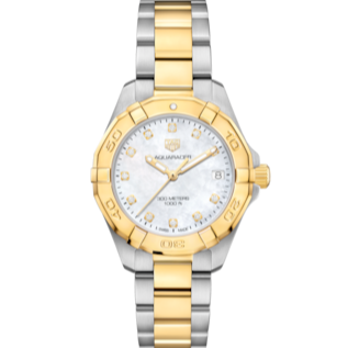 Tag Heuer Aquaracer White Mother of Pearl Dial Watch for Women - WBD1322.BB0320