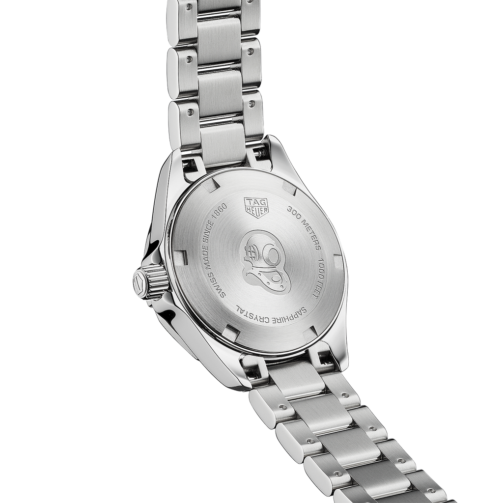 Tag Heuer Aquaracer Diamonds Women's Watch WBD1414.BA0741 – Mother of Pearl Dial with Silver Steel Strap