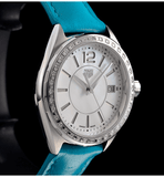 Tag Heuer Formula 1 Quartz Diamonds Mother of Pearl Dial Blue Leather Strap Watch for Women - WBJ131A.FC8256