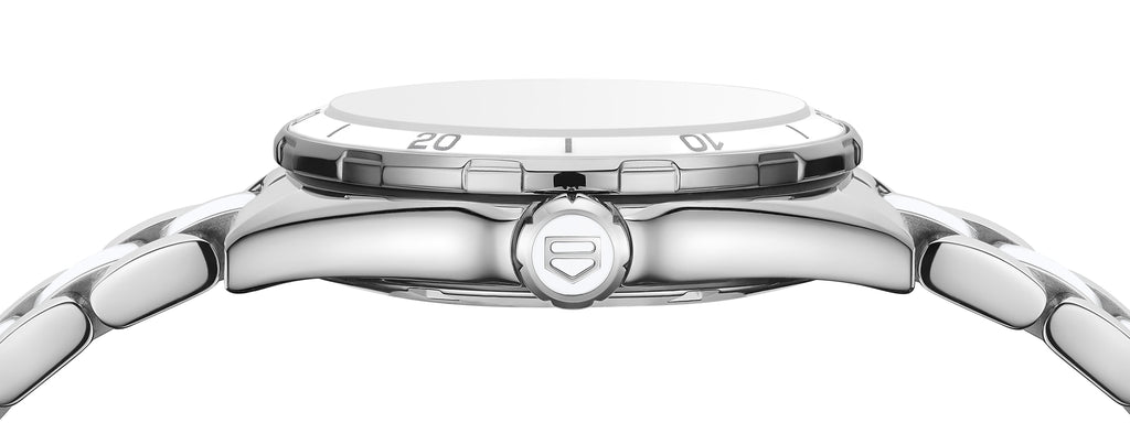 Tag Heuer Formula 1 Diamonds White Dial Two Tone Steel Strap Watch for Women - WBJ141AD.BA0974