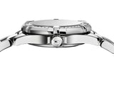 Tag Heuer Aquaracer Quartz Diamonds Black Dial Silver Steel Strap Watch for Women - WAY131P.BA0748