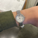 Emporio Armani Rosa Quartz White Dial Silver Steel Strap Watch For Women - AR11354