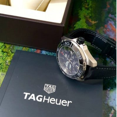 Tag Heuer Aquaracer Black Moon Dial Watch for Men - WAY201J.FC6370