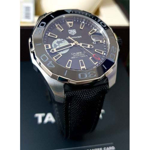 Tag Heuer Aquaracer Moon Black Dial Watch for Men - WAY201J.FC6370