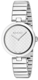 Gucci YA141402 Diamantissima Quartz Women's Watch – White Dial & Silver Steel Bracelet