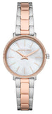 Michael Kors MK1066 Pyper Quartz Women's Watch – Mother of Pearl White Dial & Two-Tone Steel Strap