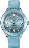Breitling Superocean Heritage '57 Pastel Paradise Blue Dial Blue Leather Strap Watch for Women - A10340161C1X1