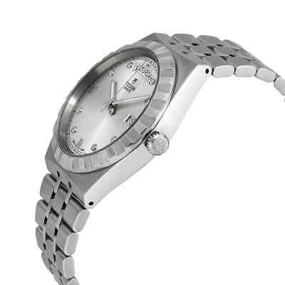 Tudor Royal Day Date Diamonds Automatic Silver Dial Silver Steel Strap Watch for Men - M28600-0002