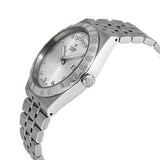 Tudor Royal Day Date Diamonds Automatic Silver Dial Silver Steel Strap Watch for Men - M28600-0002