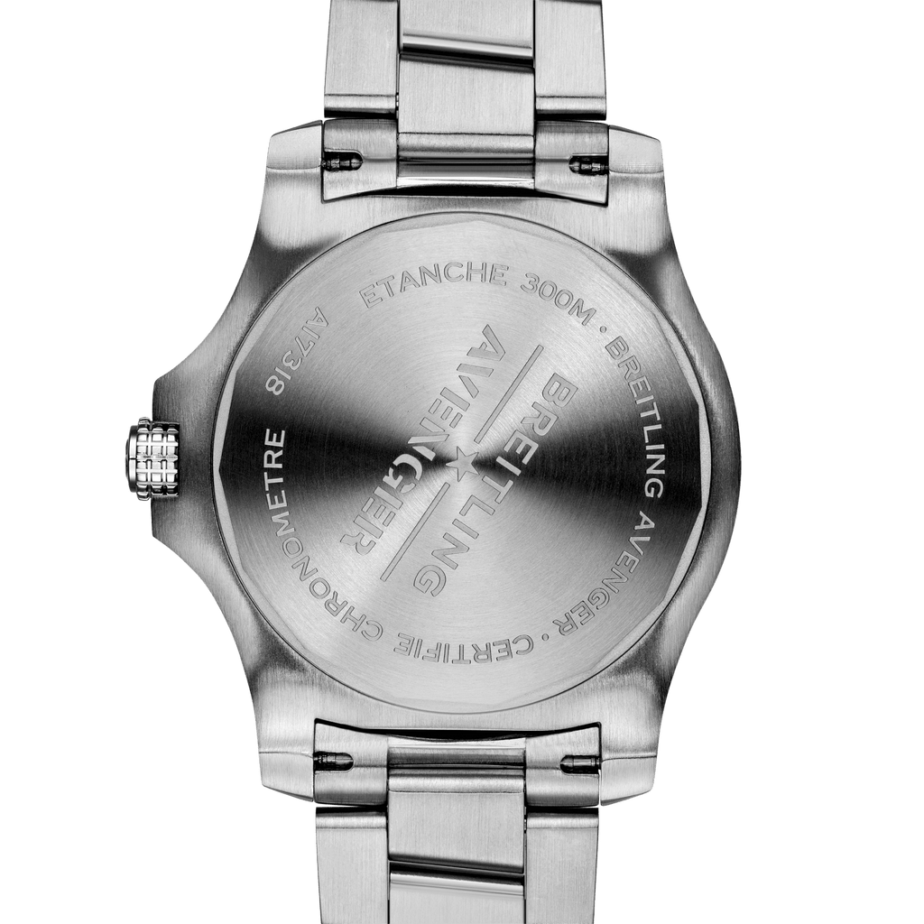 Breitling Avenger Automatic 43mm Blue Dial Silver Steel Strap Watch for Men - A17318101C1A1