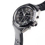 Hugo Boss Contemporary Sport Driver Black Dial Black Leather Strap Watch for Men - 1513085