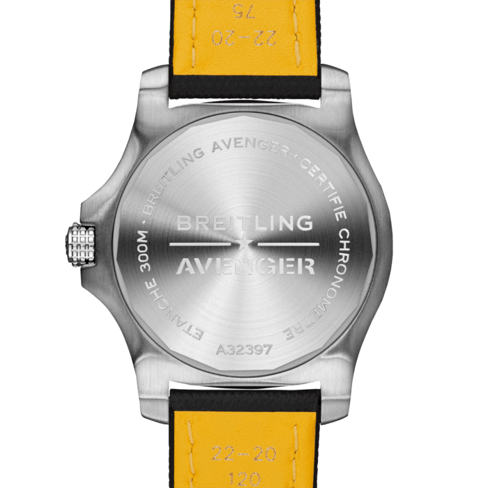 Breitling Avenger Automatic GMT 43 White Dial Black Nylon Strap Watch for Men - A32397101A1X1