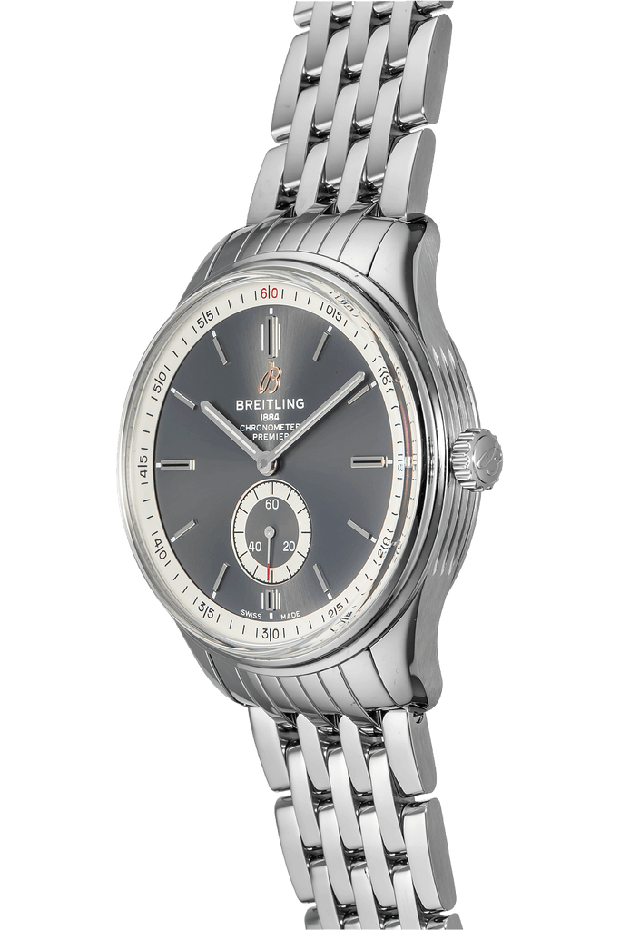 Breitling Premier Automatic 40mm Stainless Steel Anthracite Dial Mens Watch - A37340351B1A1