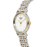 Tissot T Classic Everytime Small White Dial Two Tone Mesh Bracelet Watch For Women - T109.210.22.031.00