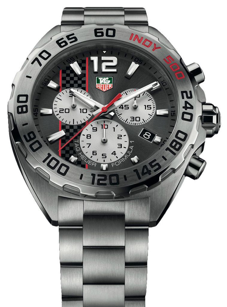 Tag Heuer Formula 1 Chronograph Grey Dial Silver Steel Strap Watch for Men - CAZ1114.BA0877