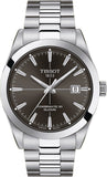 Tissot T127.407.11.061.01 Gentleman Powermatic 80 Silicium Automatic Men's Watch – Black Dial & Silver Steel Bracelet
