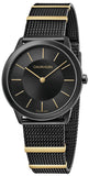 Calvin Klein K3M524Z1 Minimal Men's Watch – Black Dial & Black Steel Strap