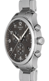 Tissot T Classic Chrono XL Black Dial Silver Steel Strap Watch For Men - T116.617.11.057.01