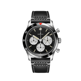 Breitling Avi Ref. 765 1964 Re Edition Black Dial Black Leather Strap Watch for Men - AB09451A1B1X1