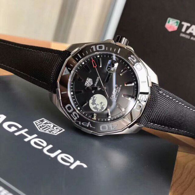 Tag Heuer Aquaracer Moon Black Dial Watch for Men - WAY201J.FC6370