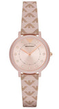 Emporio Armani AR11010 Kappa Quartz Women's Watch – Rose Gold Dial & Pink Leather Strap